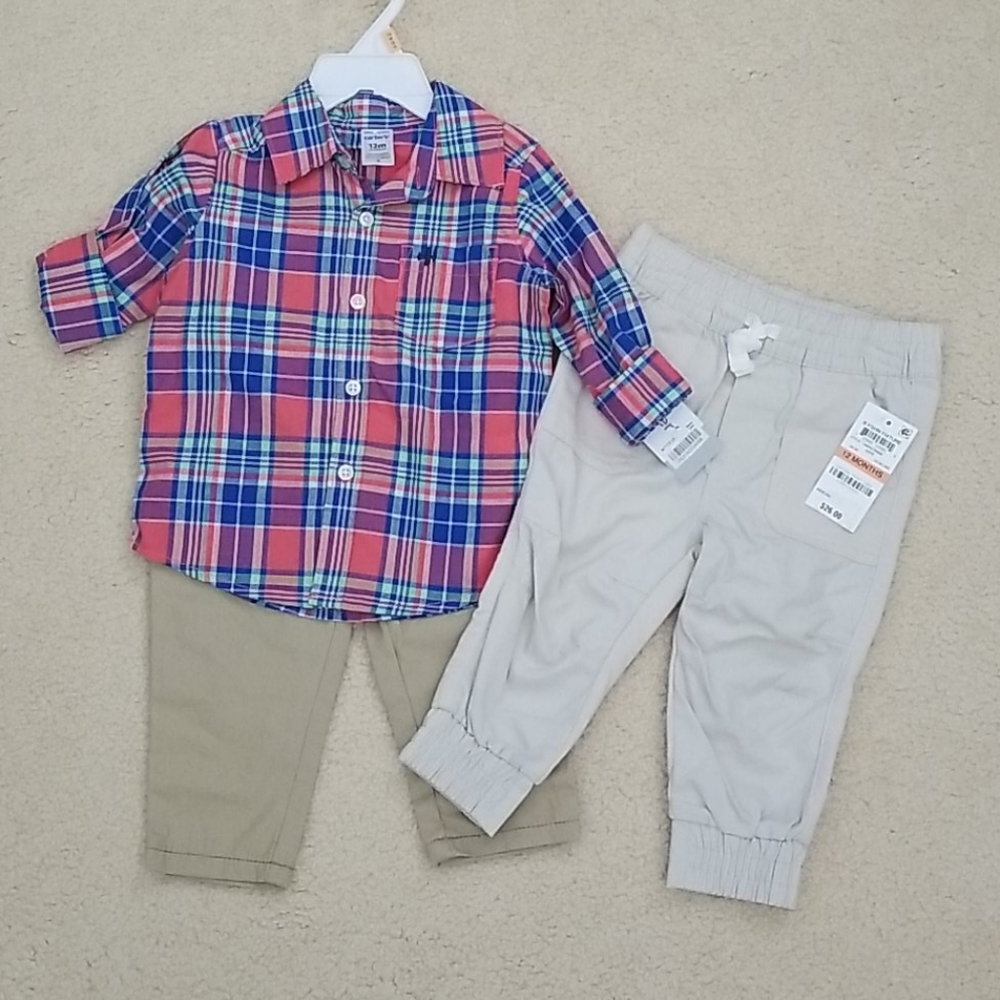 NWT Carter's outfit and First Impressions joggers